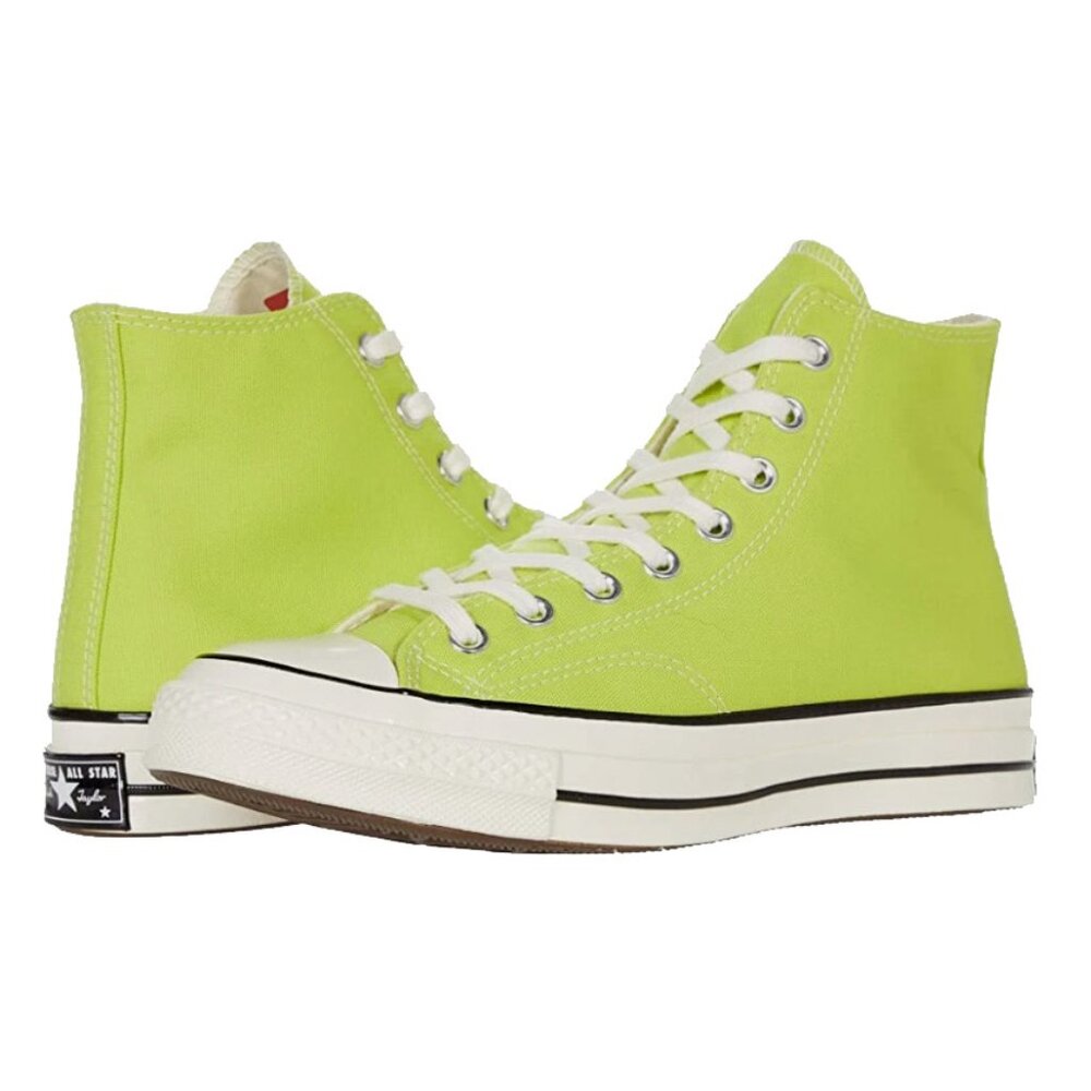 Like New! Neon green Converse Chuck Taylor High Tops, size 8